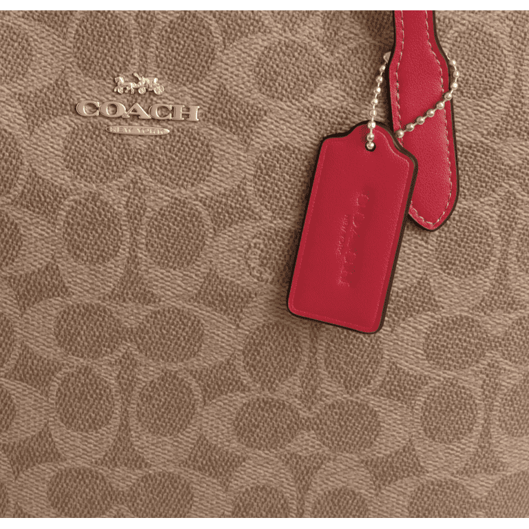 Coach Fiona Zip Tote Bag In Signature Canvas - Walmart.com
