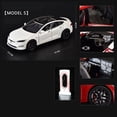 thumbnail image 1 of 1:24 Model Y 3 S SUV Alloy Car Model Diecasts Metal Toy Vehicles Car Model Simulation Sound and Light Collection Childrens Gifts Model S White, 1 of 6