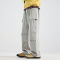 thumbnail image 2 of Men Cargo Pants Baggy Pants Men's Joggers with Pockets Men's Casual Pants, 2 of 3