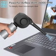 thumbnail image 1 of Cordless Electric Air Duster Handheld Air Blower Rechargeable 6600mAh Battery Powerful 36000 RPM for Computer Keyboard Electronics Cleaning, 1 of 8