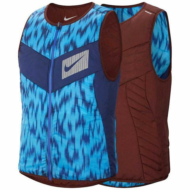 Nike CU6058 624 AeroLayer Wild Run Reversible Gilet Vest Maroon Blue XL Walmart
