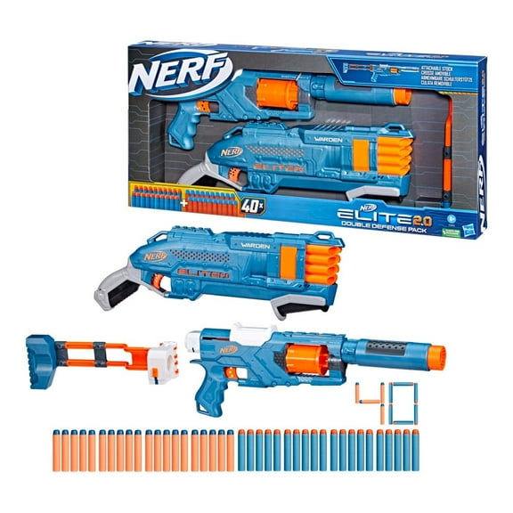 Lanzador Nerf Hasbro Elite 2 Double Defense Pack