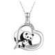 thumbnail image 1 of Collar Cadena Joyería Femenina Pandas Colgante Moda Collar Corazón Pandas Collarbone Collares Colgantes, 1 of 6