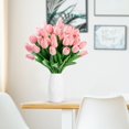 thumbnail image 2 of Flores artificiales Sggvecsy, tulipanes artificiales, 30 unidades, color rosa leche, 2 of 7