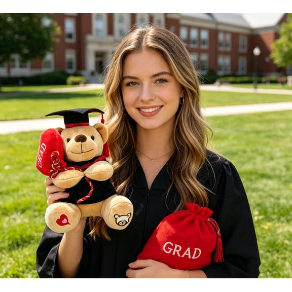 Graduation Decorations 2026 Teddy Bear Plush, Graduation Keepsake Plush Teddy Bear, 7.87 Inch Small Bear Doll Graduation Gifts for Her
