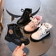 thumbnail image 5 of Botas Martin de otoño e invierno para niños, botas antideslizantes de cuero suave para niños y niñas, botines con cremallera y cordones para bebés, 5 of 6