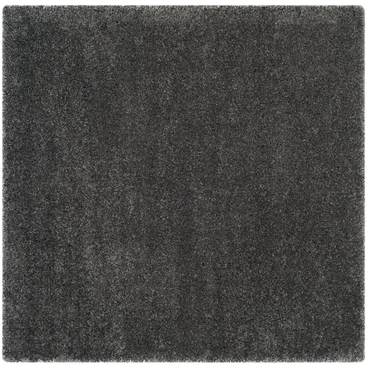 SAFAVIEH Santa Monica Chelsey Solid Shag Runner Rug, Dark Grey, 2'3" x 7'