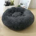 thumbnail image 6 of Multi-colour Faux Fur Fluffy Round Pet Bed For Dog & Cat, Calming Dog Bed & Cat Bed, 6 of 18