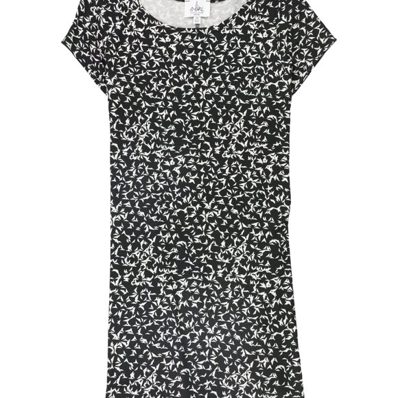 A-Line Robe A-Line Longueur Genou pour Femmes, Multicolore, Petite, PL