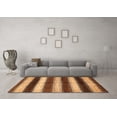 thumbnail image 3 of Ahgly Company Indoor Square Abstract Orange Modern Area Rugs, 6' Square, 3 of 4