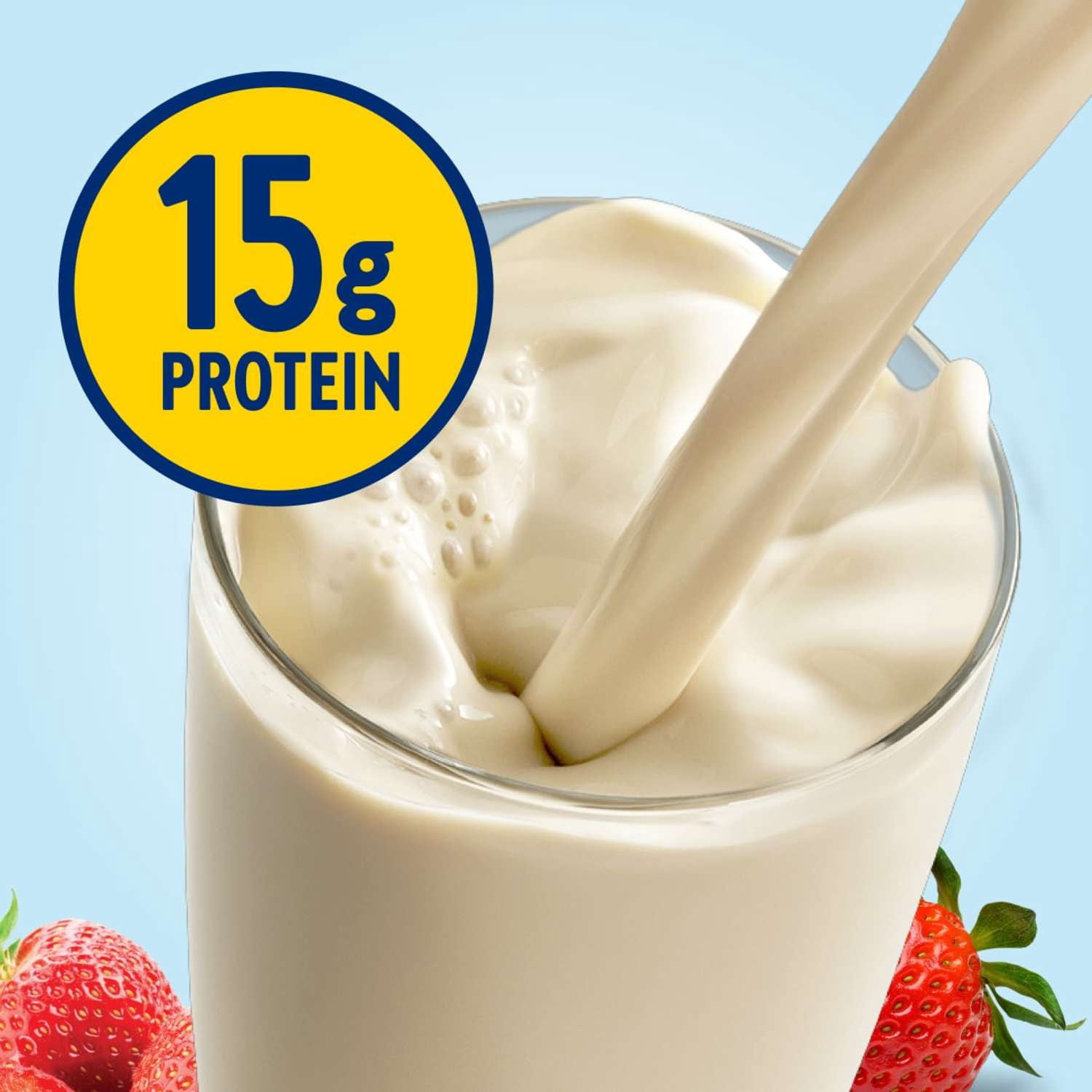 (2 pack) Glucerna Hunger Smart Diabetic Protein Shake, Classic Strawberry, 10-fl-oz Bottle, 6 Count