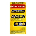 thumbnail image 2 of 5 Pack Anacin Fast Pain Relief Aspirin & Caffeine Pain Reliever 300 Tablets Each, 2 of 6
