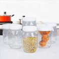 thumbnail image 1 of 120X Regular Mouth Lids for Mason Jar Lids Plastic Storage Caps for Mason Canning Jars and More, Standard, Dia 70mm,120 x reusable regular mouth plastic storage caps,white, 1 of 9