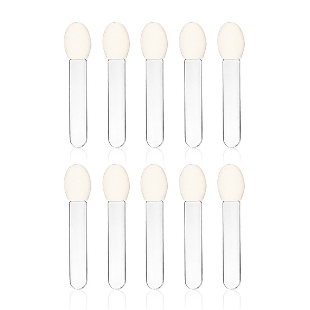 10Pcs Makeup Singleend Eye Shadow Eyeliner Brush Sponge Applicator