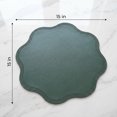 thumbnail image 7 of Unique Bargains Set of 6 Faux Leather Placemats for Kitchen Table Decor Green 15"x15", 7 of 7