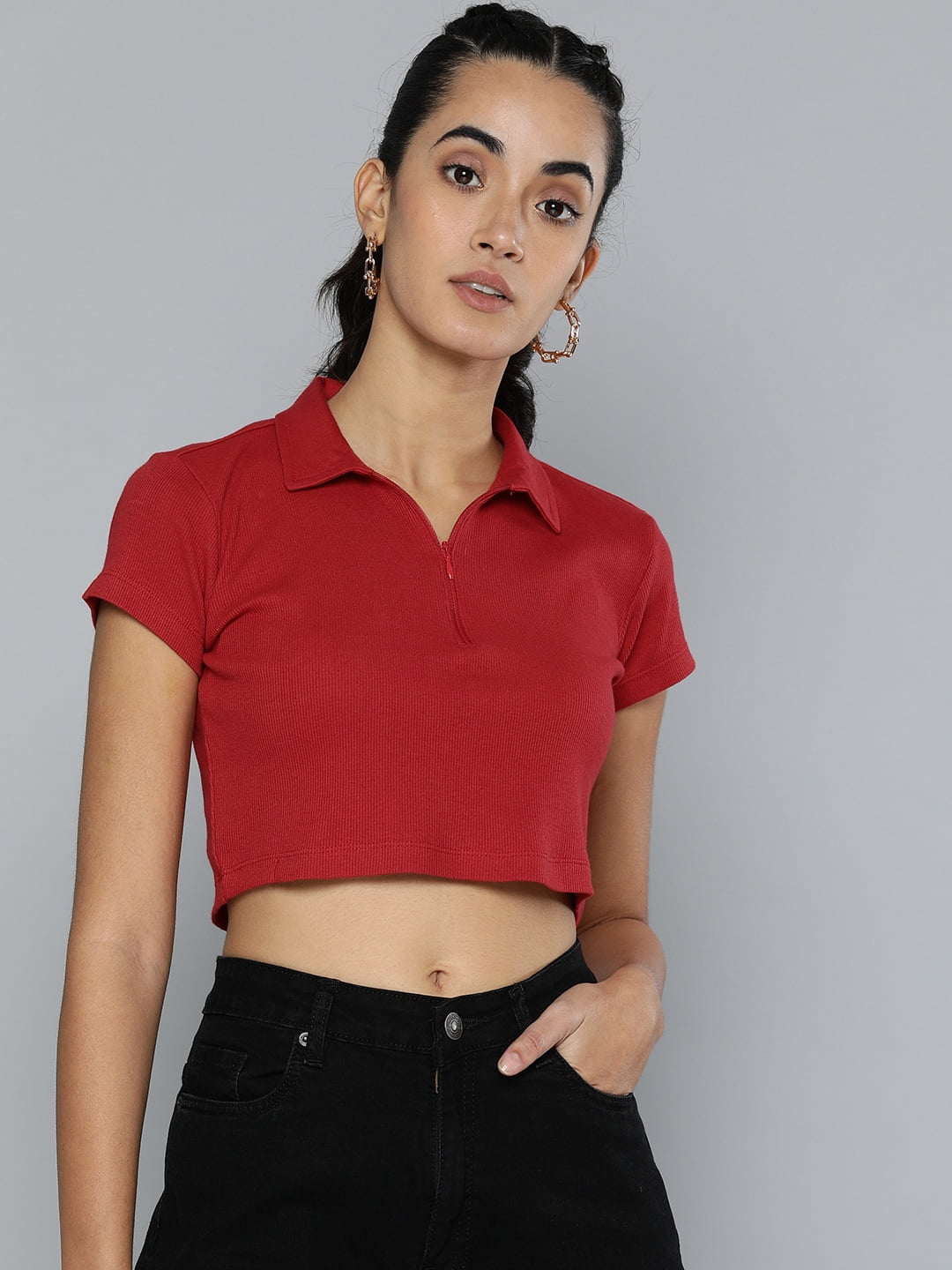 myntra crop top