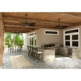 thumbnail image 4 of Hunter 54 inch Outdoor or Indoor Ceiling Fan No Light - Ceiling Fan without Light, For Patio, Porch, Garage, or Living Room, Standard Mount, 5 Blades, Pull Chain - Bayview 50473, Provencal Gold, 4 of 10
