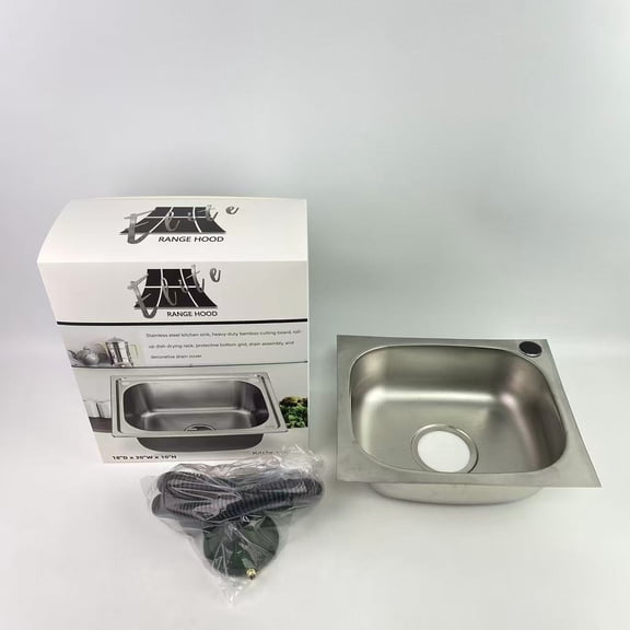ELITERANGEHOOD Kitchen sinks,30 -inch Undermount Single Bowl Gauge Stainless Steel Kitchen Sink