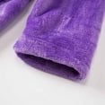 thumbnail image 5 of Atogsazn Toddler Girl Fuzzy Robe Fleece Furry Long Sleeve Bathrobe with Waistband Warm Winter Clothes 04-Purple 11-12 Years Fashion, 5 of 8