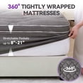 thumbnail image 4 of BDEUS Dual Layer 5 in Memory Foam Mattress Topper, 2 in Egg Crate Memory Foam and 3 in Pillow Top Mattress Pad Cover for Back Pain,Queen Size, 4 of 11
