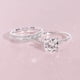 thumbnail image 2 of 2023 Anillos de plata de la promesa de diseño delicado 2PCS Set Fashion Ring Luz Anillo de alto grado, 2 of 6