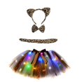 thumbnail image 2 of Juosiy Girls Sexy Tulle Ballet Skirt Cute Headand Bow Decoration Carnival Party Performance with LED Lights, 2 of 4