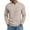 Khaki, variant on KHONTS Men's Waffle Thermal Long Sleeve Shirts V Neck Lightweight Tops Casual Pullover Undershirts White XL