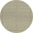 thumbnail image 1 of Ahgly Company Machine Washable Indoor Round Abstract Sand Brown Area Rugs, 3' Round, 1 of 7