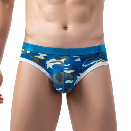 

Lilgiuy Men Casual Camouflage Mid Waist Panties Thong Back Show Thong Briefs Fall Clothes for 2022 Spring Winter