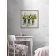 thumbnail image 3 of Sunflowers Wall Art Print Framed, 18x18 Inch Coastal Home Decor, Abstract Digital Painting for Living Room, 3 of 6
