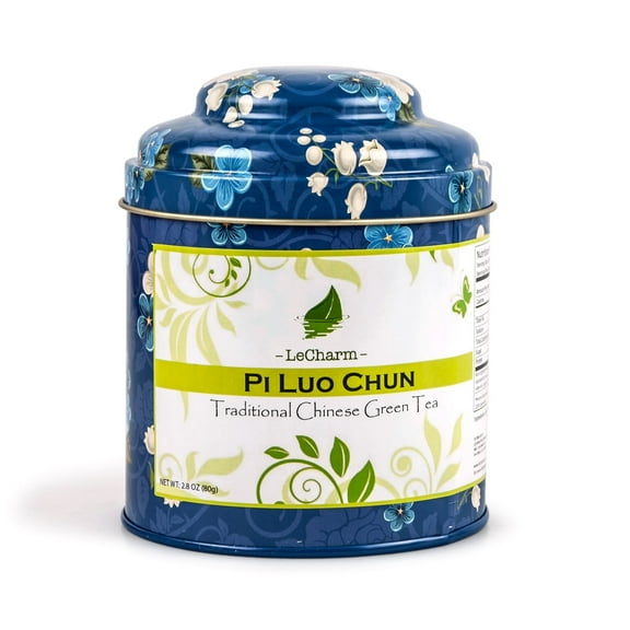 LeCharm Pi Luo Chun Loose Leaf Green Tea Naturally Caffeinated 1 Count 2.8oz/80g