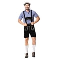thumbnail image 4 of Wdgfv Lederhosen Men German Bavarian Oktoberfest Leather Trousers for Garden, 4 of 7