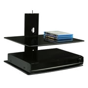 Mount-It! Dual Floating Wall Mounted Shelf Heavy Duty Bracket Stand for Receiver, Component, Gaming Consoles (MI-802)
