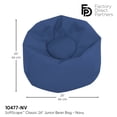 thumbnail image 2 of SoftScape Classic Junior - Bean bag - soft faux leather - navy, 2 of 6