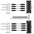 thumbnail image 2 of 4 Paires 4 Canaux XLR/ Audio RJ45 Cat5/Cat6 Rallonge Ethernet Rallonge XLR Émetteur-Récepteur pour Scène en Direct, 2 of 6