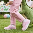 thumbnail image 6 of STQ Toddler Wide Toe Box Shoes:Girls Barefoot Shoes,Baby First Walking Shoes Canvas Casual Preschool Flat Non Slip Comfortable Lightweight Outdoor Pink Glitter Toddler Size 7, 6 of 7