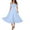 Light Blue, variant on Efsteb Womens Summer Sundresses Formal Dresses for Women Wedding Guest Cold Shoulder Cowl Neck Flowy Cocktail Evening Maxi Dress (Light Blue,S)
