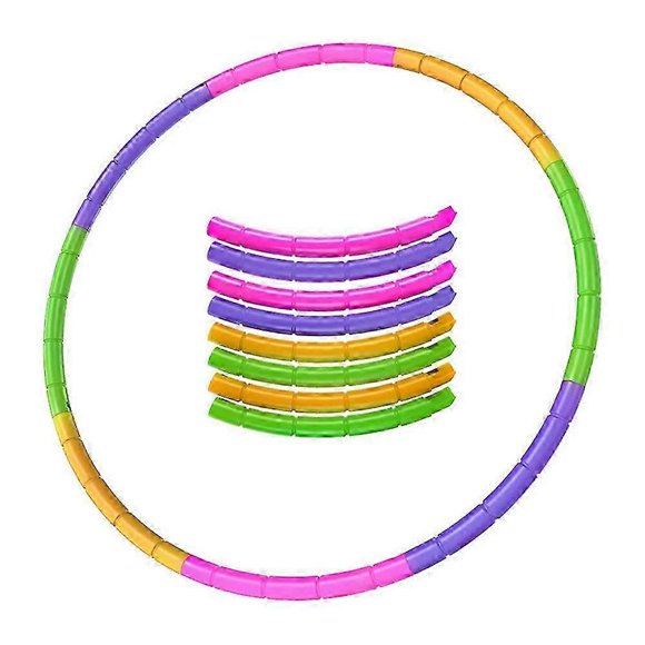 Detachable Hula Hoops Plastic Exercise Equipment Toys Adjustable Rings