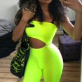 thumbnail image 6 of SRZYMJ Plus Size Jumpsuit Solid Color Open Back Tube Shorts Short Sportswear for Women Comfortable Stretchy Fit, 6 of 8