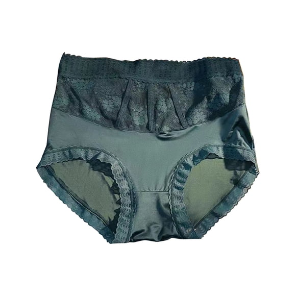 Amzcrzy Womens Underwear Soft Satin Lace Panties for Women Stretch No Show Underwear for Women Breathable Seamless Butt Lifting Briefs