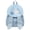 Light Blue, variant on Polka Dot Bunny Ear Nylon Backpack with Pendant, Lightweight Stylish Laptop School Bag, Casual Daypack for Travel Recreational Activities, 16.14" x 11.81" x 5.91" (Dark Blue)