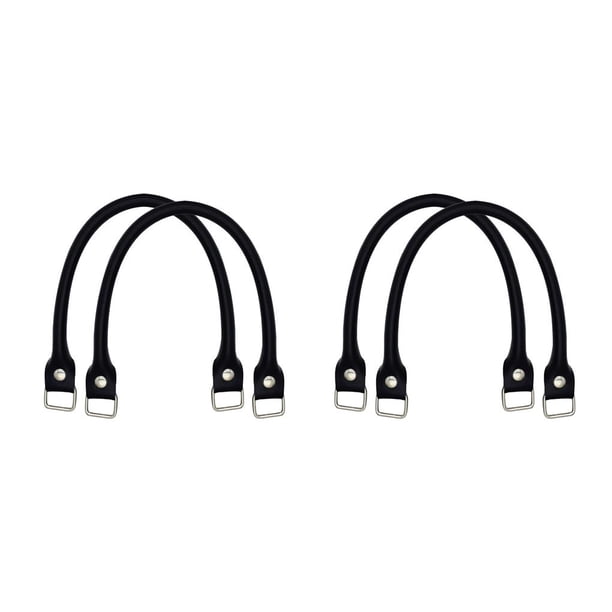 Asas de cuero de repuesto Minnieouse 2 piezas para bolso Negro