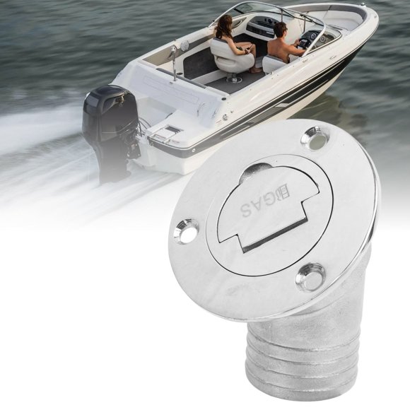 Boat Gas , Stainless Steel Fuel Filler Neck Boat Accessories with Keyless for Marine Yacht