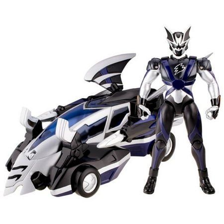 Power Rangers Jungle Fury Thunder Roar Vehicle and Figure, Blue