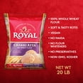 thumbnail image 2 of Royal Chakki Atta - 100% Wheat Flour, 20lb Bag, 2 of 7