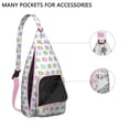 thumbnail image 2 of Vintage Elephant Sling Backpack - Retro Tribal Pattern Shoulder Bag with Layered Storage, Fashionable Pack for Students & Office Workers, 2 of 4