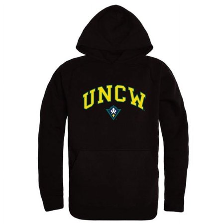 W Republic 540-139-BLK-01 University of North Carolina Wilmington Campus Hoodie, Black & White - Small