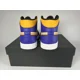 thumbnail image 5 of N I-K-E A i r-Jor-dan 1 Mid Lakers Purple University Gold Retro DQ8426-517 Mens New, 5 of 6