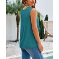 thumbnail image 3 of BTFBM Sleeveless Sweater Tops for Women Crew Neck Lightweight Casual Loose Tank Summer Outfits Fashion Clothing, 3 of 7
