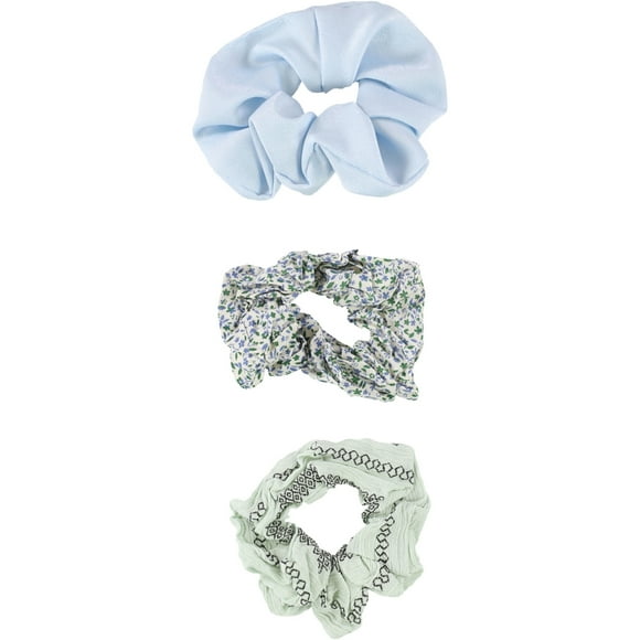 American Eagle Womens 3-Pack Hair Scrunchie, Blue,